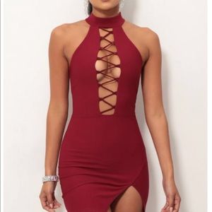 Lucy in the Sky Sexy Cut-out High Neck Dress